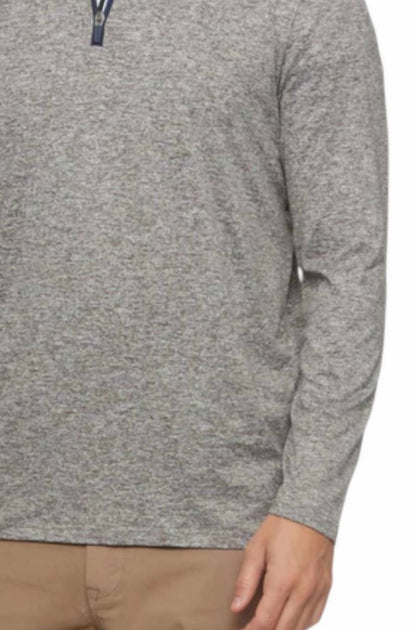 Flags & Anthem Lightweight Performance 1/4 Zip Sweater Grey Large 4