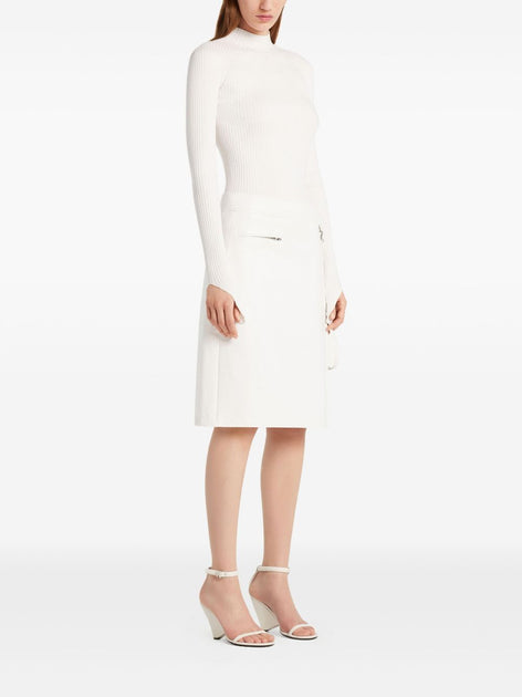 Courrèges Long-Sleeved Top White XSmall 4