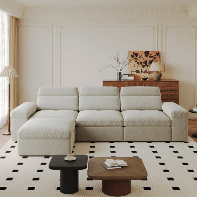 Streamdale Modular Down Linen Sofa 3