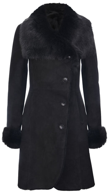 Infinity Shearling Coat Beige XS 2