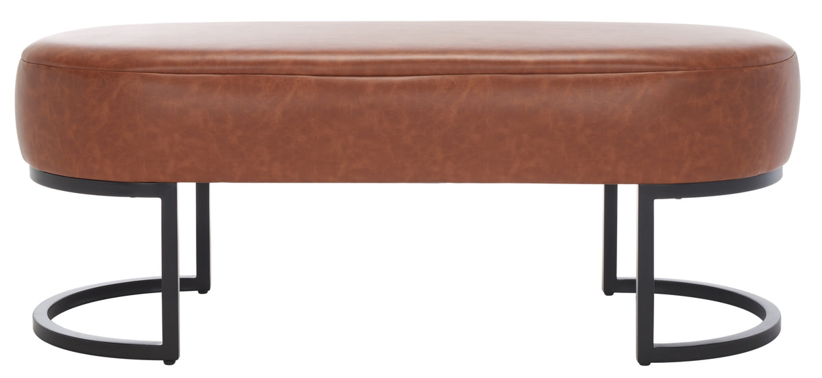 Safavieh Bellezza Oval Bench Brown 3