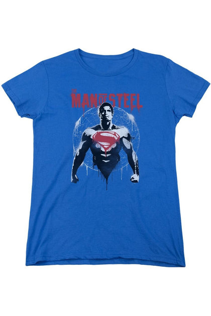 Gildan Batman V Superman Super Spray T-Shirt Blue XXL 2