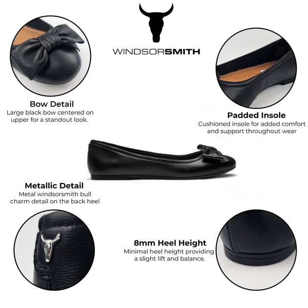 Windsorsmith Bunny Ballet Flats Black EU 36 3