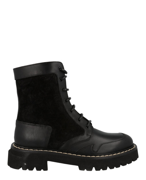 Ferragamo Ankle-Length Combat Boots Black US 8 2
