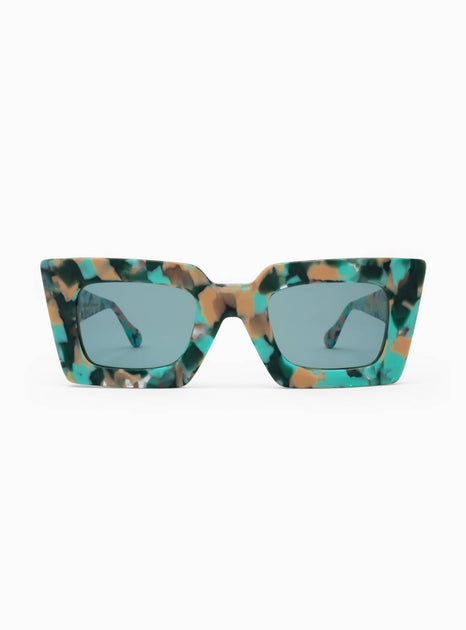 NEW APERÇU EYEWEAR women\'s avry sunglasses in miami Apercu x Avry Miami First Edition Sunglasses Orange Square  main image 2