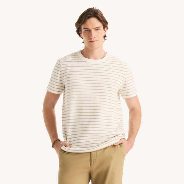 Nautica Seersucker Crewneck T-Shirt Multi Medium 2