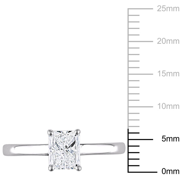 Mimi & Max Solitaire Engagement Ring White Gold US 6.5 4