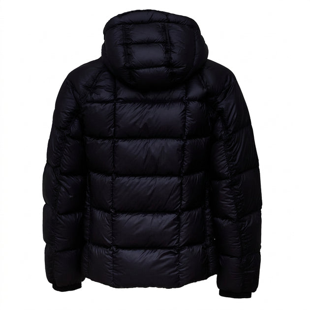 C.P. COMPANY Hooded Down Jacket in D.D. Shell with Quilted Design