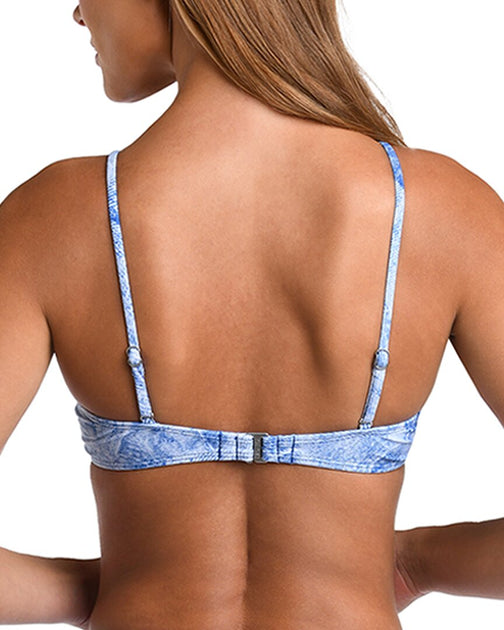 L'AGENCE Alexandria Structured Bra Top Blue XS 3
