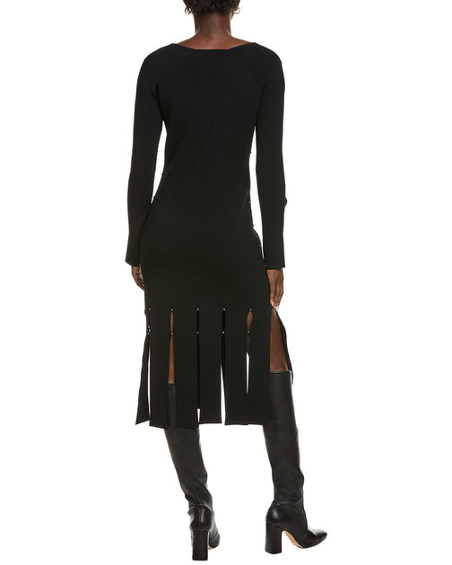 St. John Knit Stretch Dress Black US 6 3