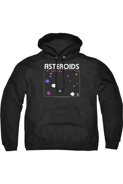 Gildan Atari Asteroid Short Sleeve Adult Pullover Hoodie Black 4XLarge 2