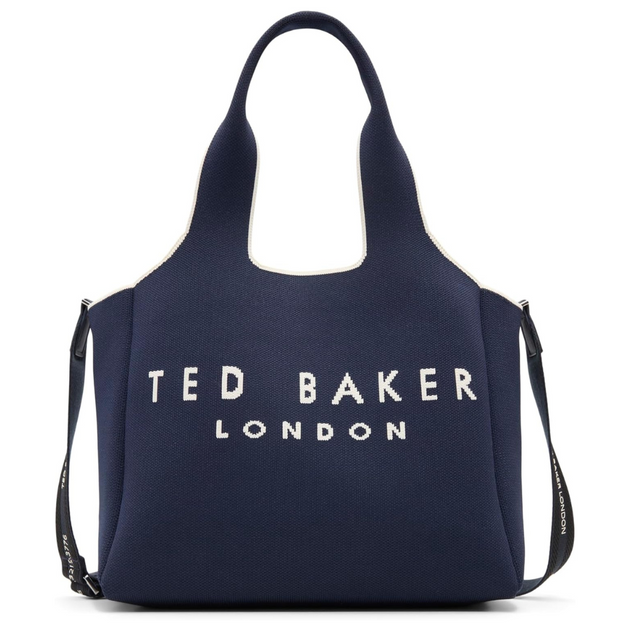 Ted Baker Women's Sara Jaquard Knit Tote, Navy | ShopSimon
