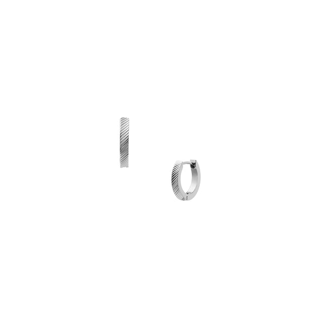 Fossil Harlow Hoop Earrings Silver 4