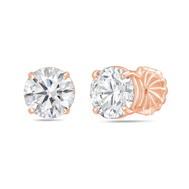 Diana M. Stud Earrings Rose Gold 0.75 ct 3