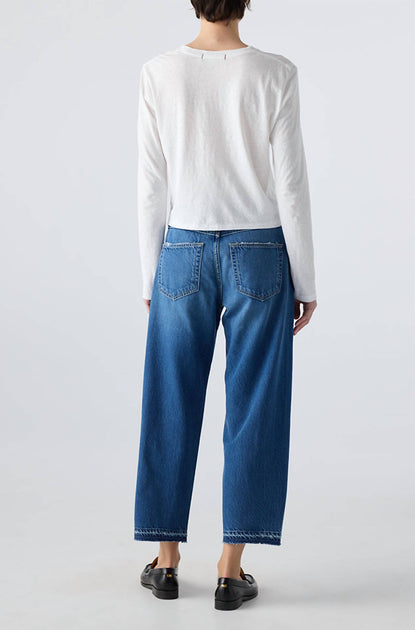 AMO Damen Maria Long Weekend Jeans Blau 26 3