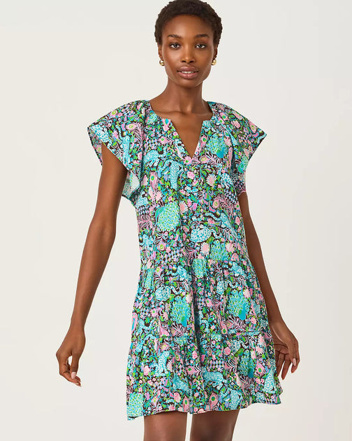 Lilly Pulitzer Norella Linen Dress Multi Small 2