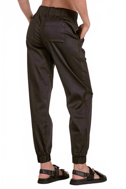 ELAN Not Your Basic Pants Black Small 3