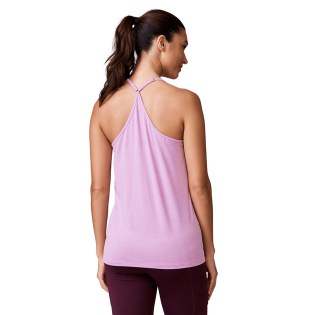 Free Country Microtech Chill B Cool V-Neck Cami Top Gold Small 3