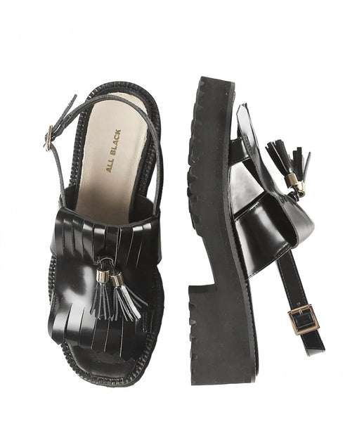 ALL BLACK Lugg Sandals Black EU 39 4