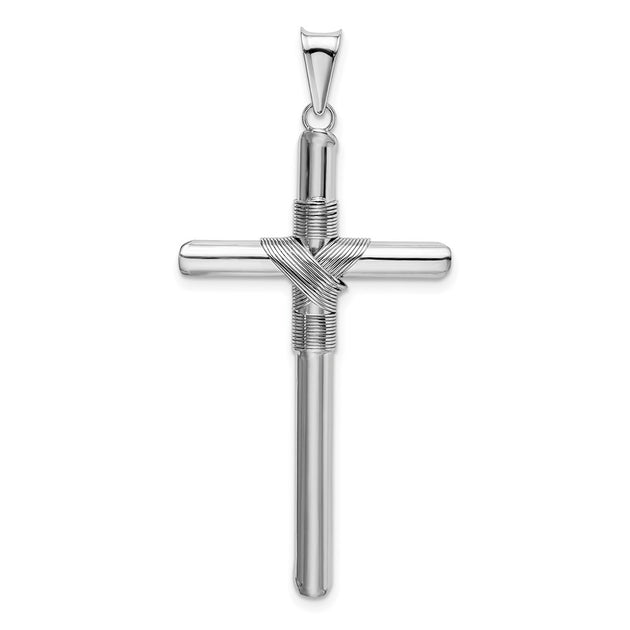 Diamond2Deal Cross Pendant White Gold 7