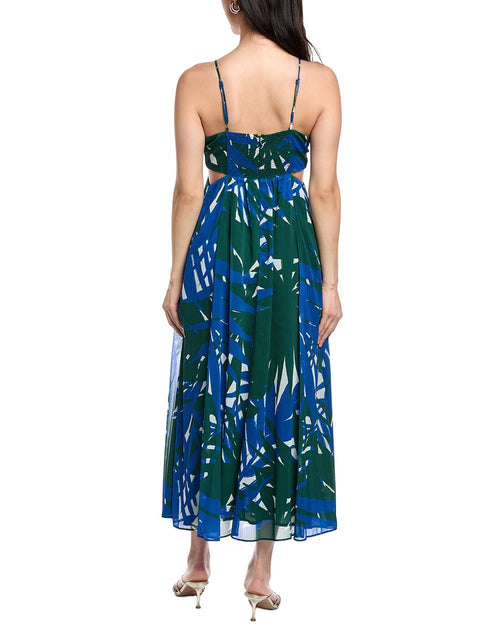 Lost + Wander Palazzo Palm Robe Longue Vert Grand 3
