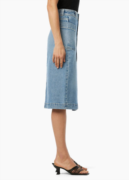 JOE'S Jeans Phoebe Patch Pocket Skirt Blau 28 3