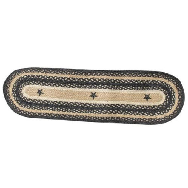 Hivvago Primitive Pewter Star Braided Runner 2