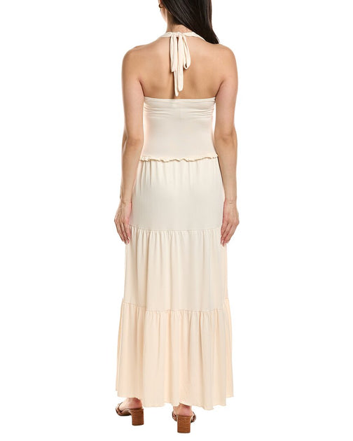 Moonsea Sleeveless Maxi Dress Brown Medium 3