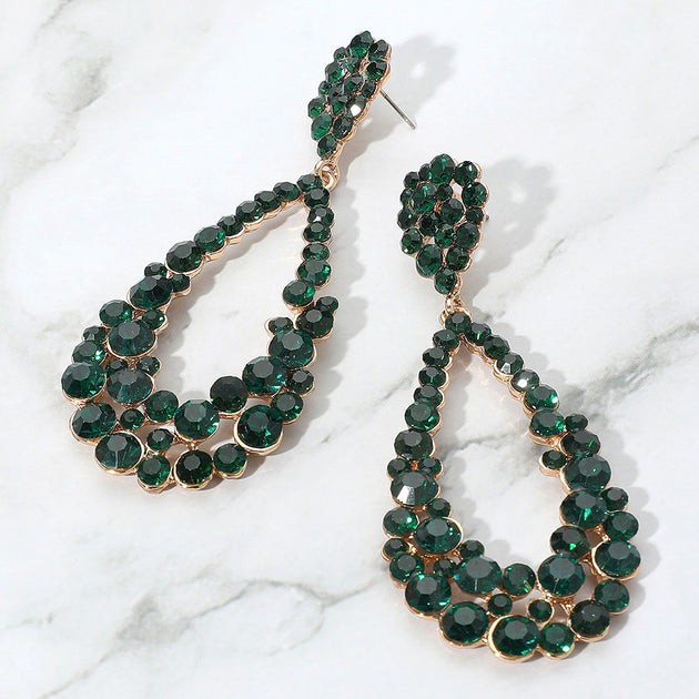 FASHNZFAB Teardrop Earrings Red 2
