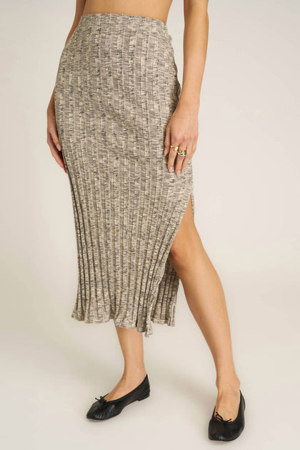 Project Social T Georgia Sweater Rib Skirt Silver XSmall 2