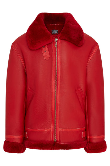 Infinity B3 Bomber Aviator Jacket Red US 34 3