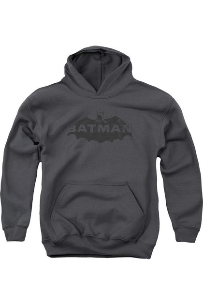 Gildan Batman Youth Hooded Sweatshirt Black Medium 2