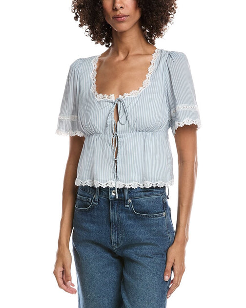 Lyra & Co Blouse à Nouer Gris Small 2