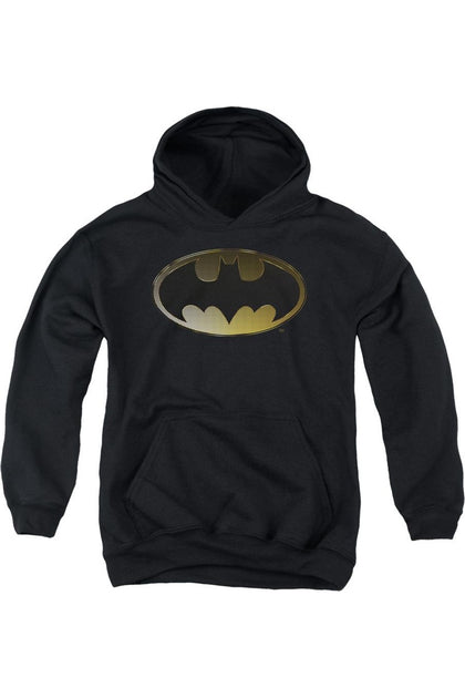 Gildan Batman Halftone Bat Hoodie Black Large 2