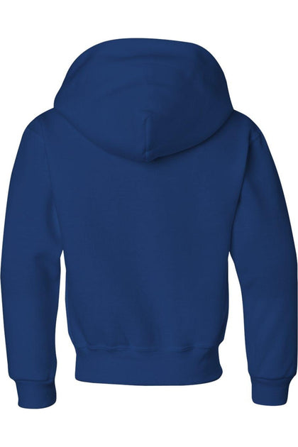 JERZEES NuBlend Hooded Sweatshirt Blue Medium 3
