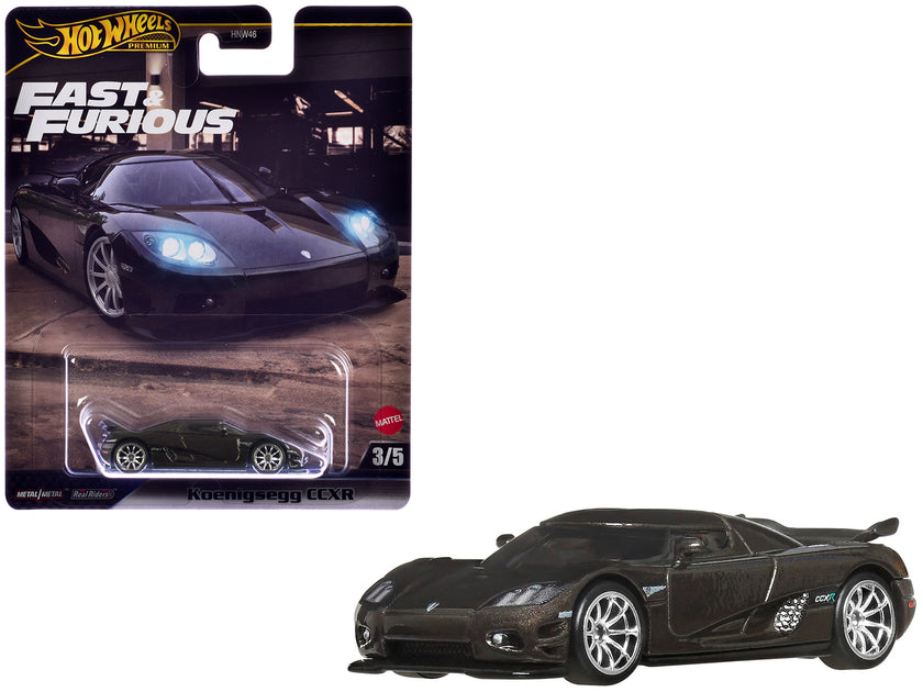 Hot Wheels Koenigsegg CCXR Diecast Model Dark Gray Metallic 2