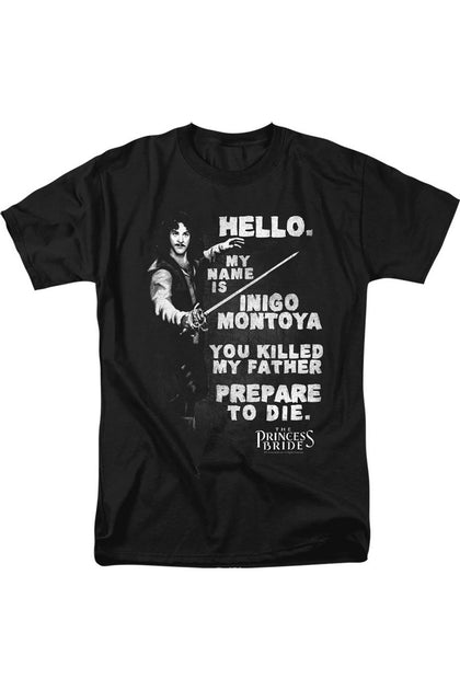 Gildan Princess Bride Hello Again T-Shirt Black Large 2