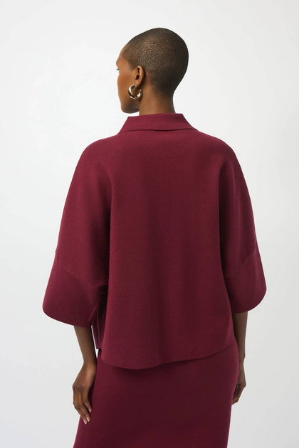 Joseph Ribkoff Boxy Pullover Red Small 4
