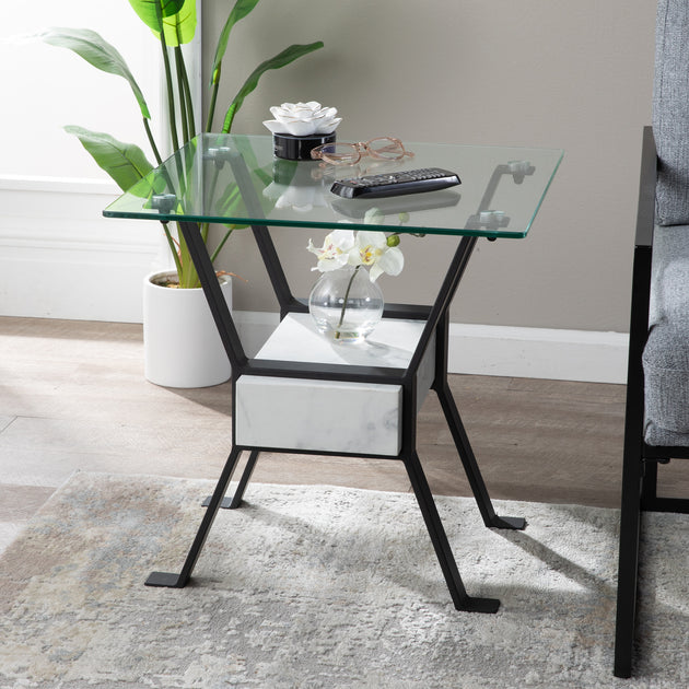 Table d'appoint en verre SEI Darvette 2