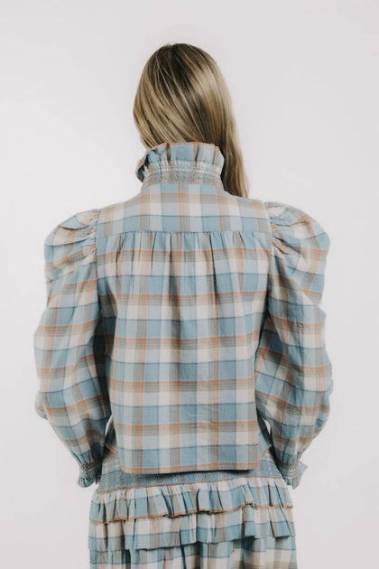 LOVE THE LABEL Zuri Top Blue Medium 3