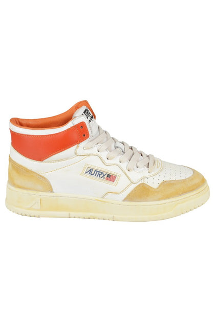 Autry Sup Vint Mid High-Top Sneakers Orange EU 43 2
