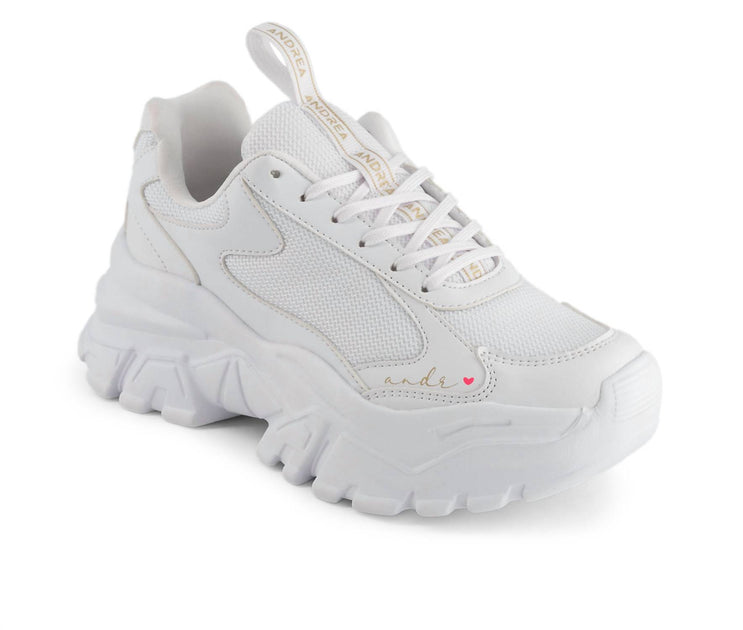 Andrea Women's Chunky Sneakers White US 6 3