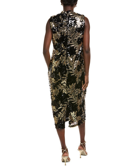 anne klein women's mock neck belted midi dress Anne Klein Sequin Midi Dress