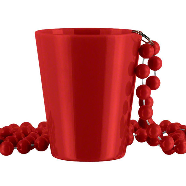 Blinkee Red Shot Glass Red Beaded Necklace 2