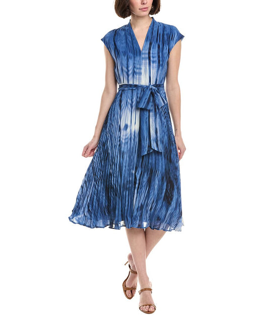 Tahari ASL Midi Dress Blue US 12 2
