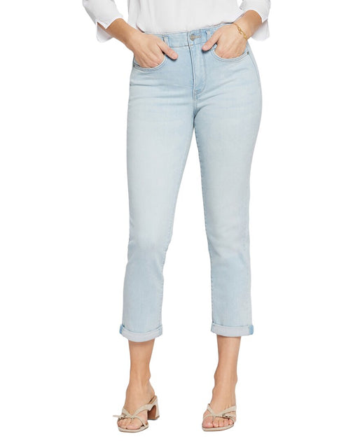 NYDJ Brightside High Rise Girlfriend Jean Blue US 12 2