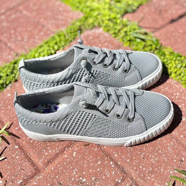 Blowfish Wistful Weave Sneaker Grey US 7.5 4