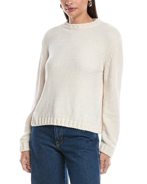 Bella Dahl Crew Neck Sweater Beige Small 2