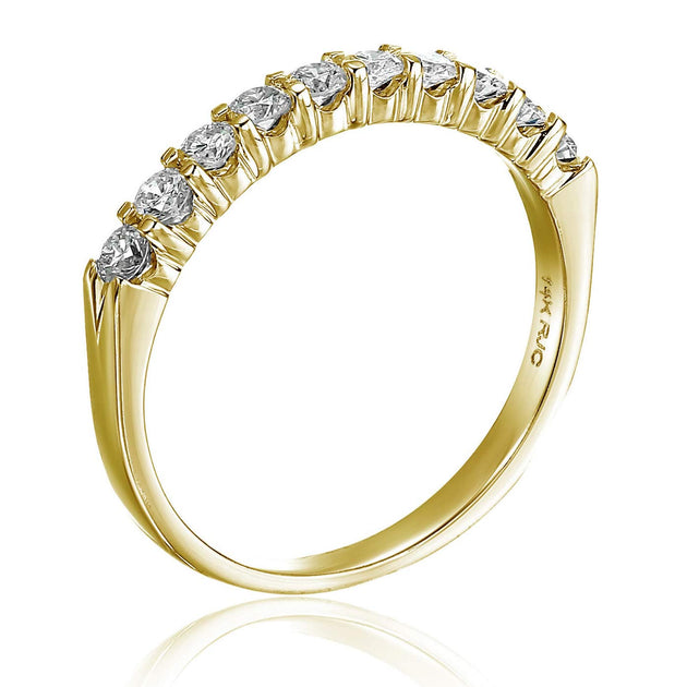 Vir Jewels Wedding Band 14K Gold Silver US 10 3