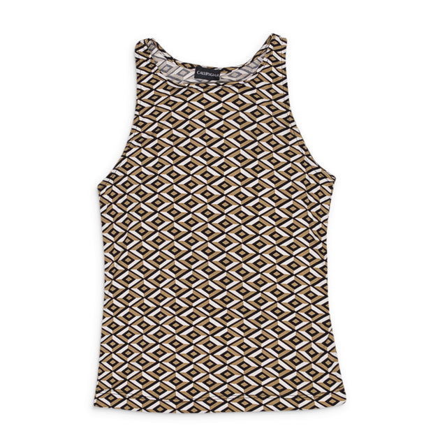 Callipygian Stretch Multicolor Tank Black XLarge 2